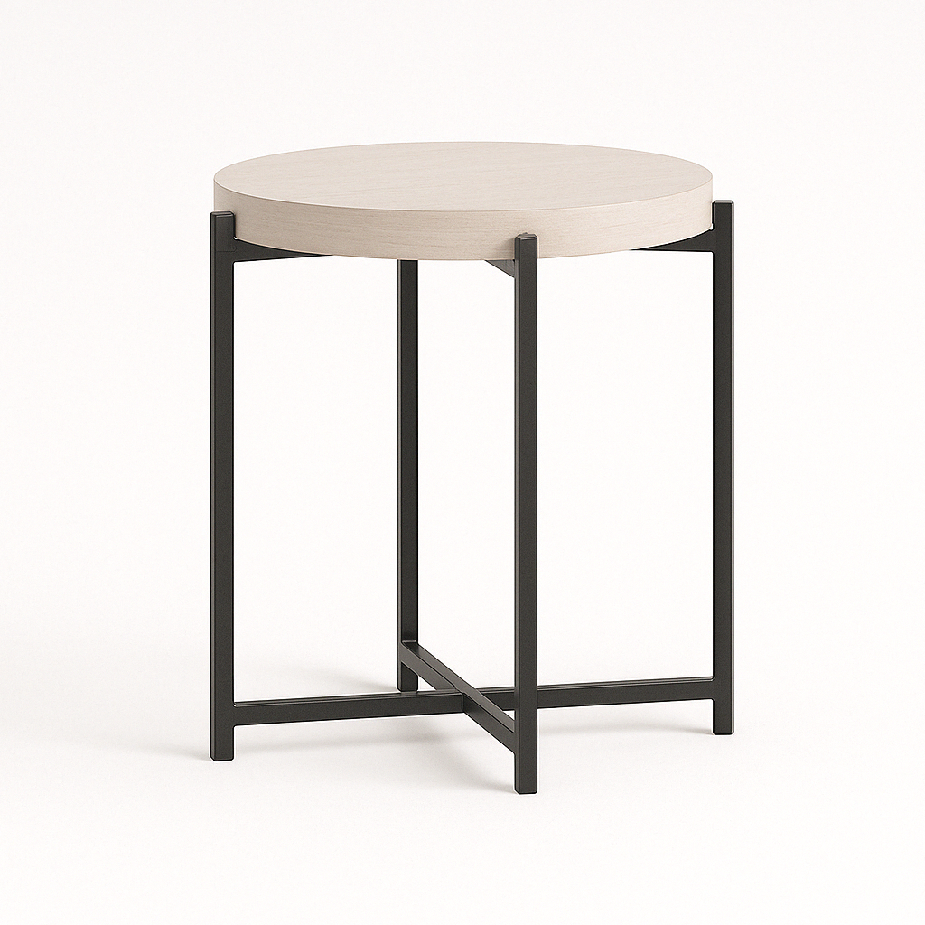 Madera de encino/Base de metal