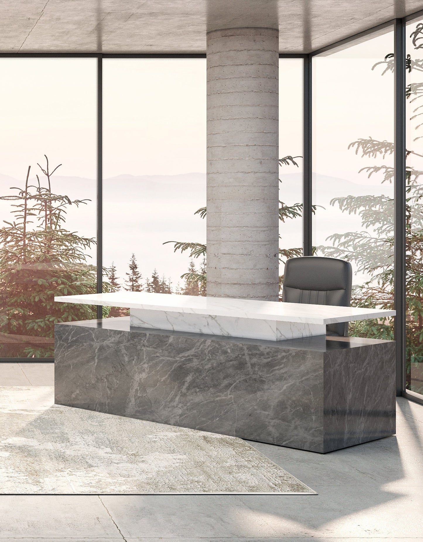 Piedra mármol blanco y gris galaxy.